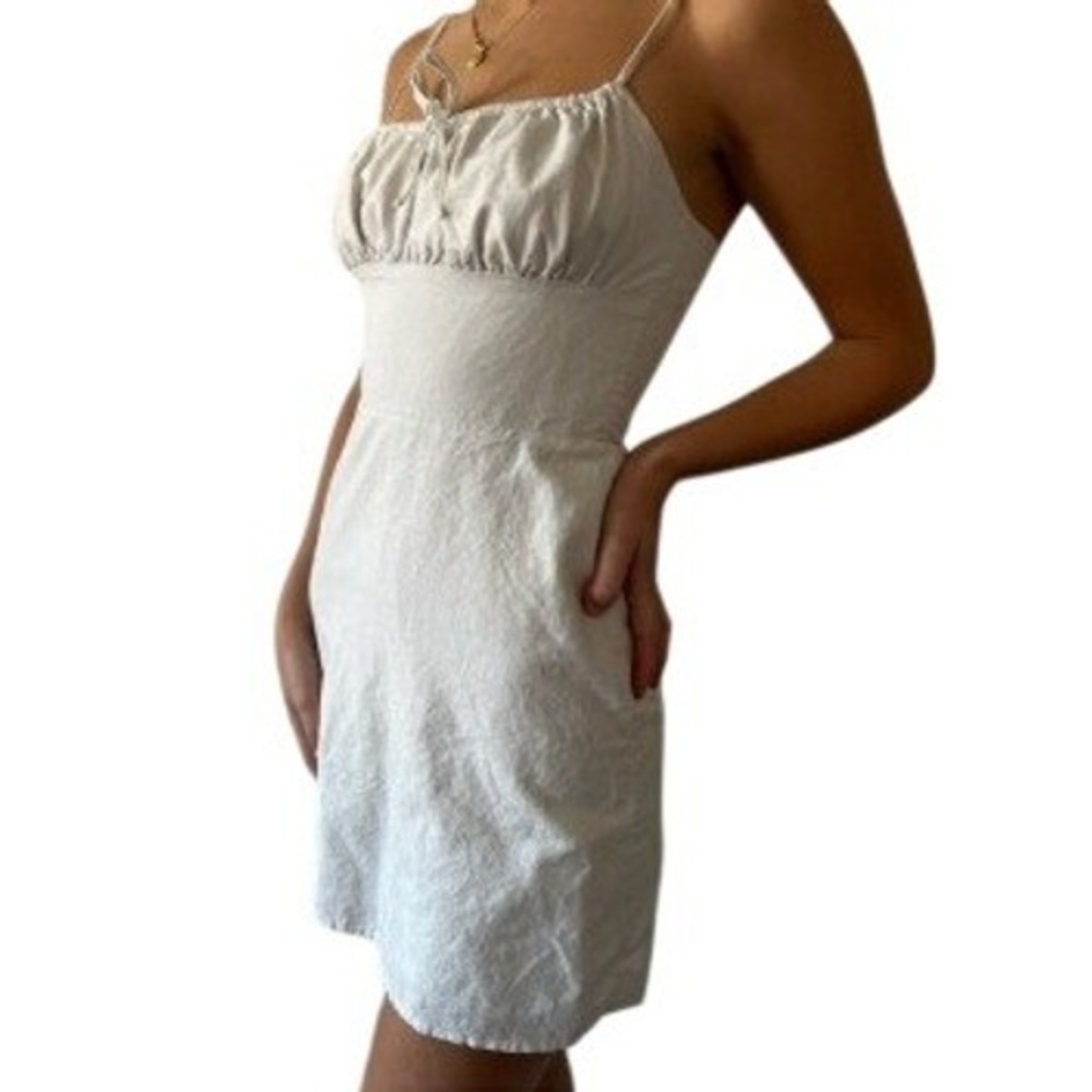 Sunday Best Aritzia Off White Linen Sundress Slip Dress Size Small